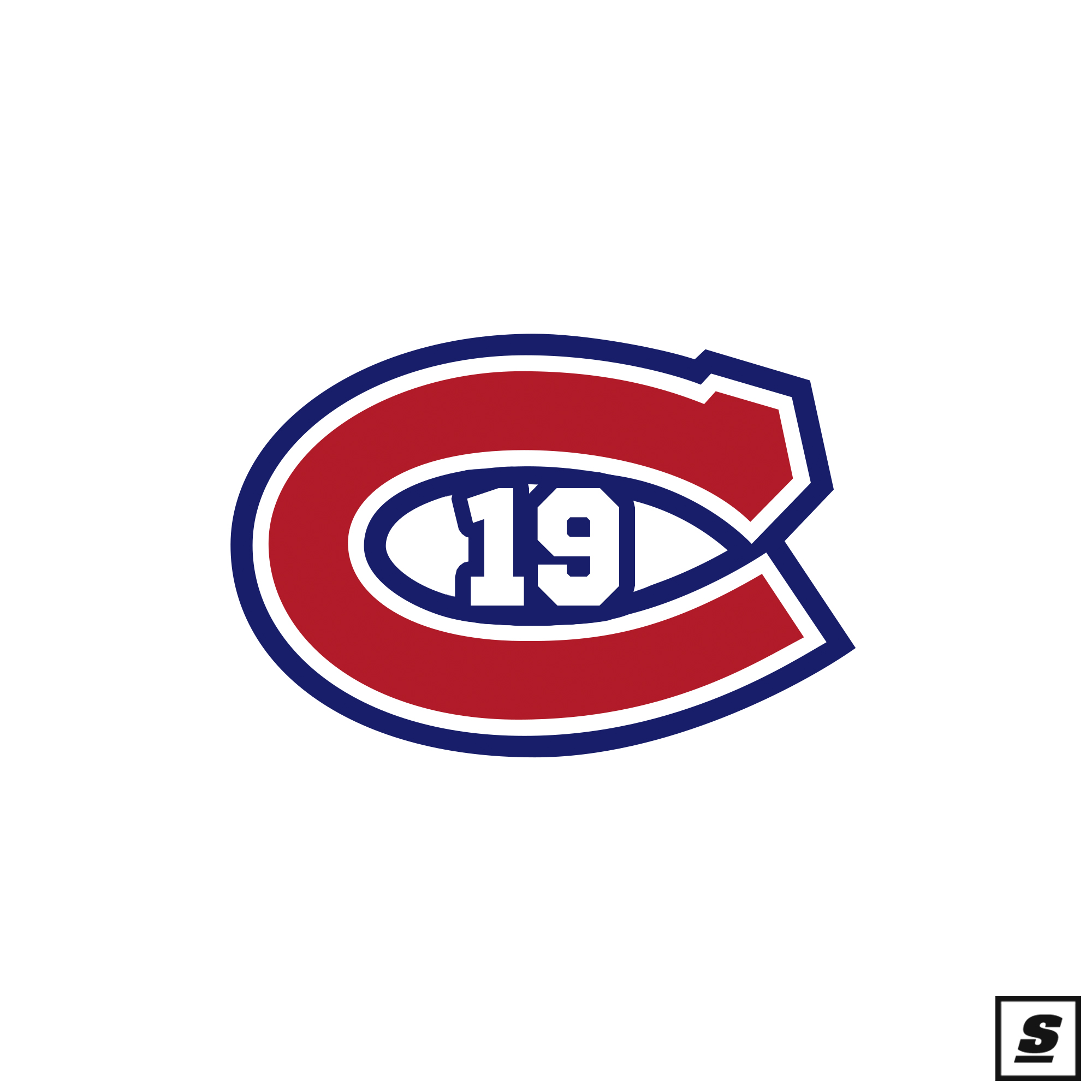 Montreal Canadiens logo into a COVID-19 